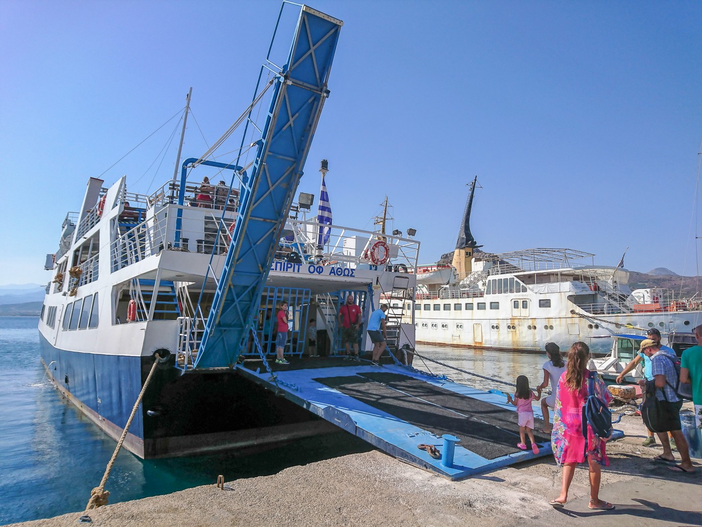 Båten till Balos i Kissamos hamn