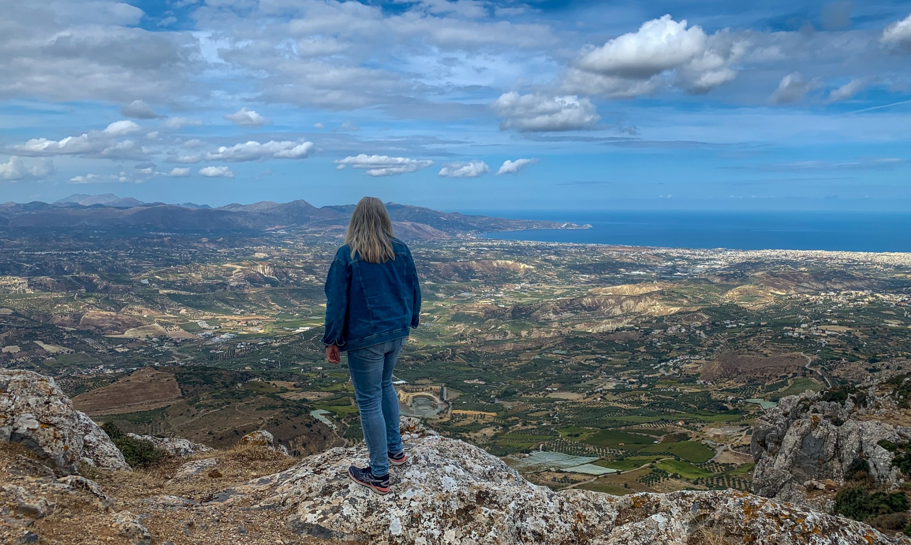 Fin utsikt på berget Giouchta mot Heraklion
